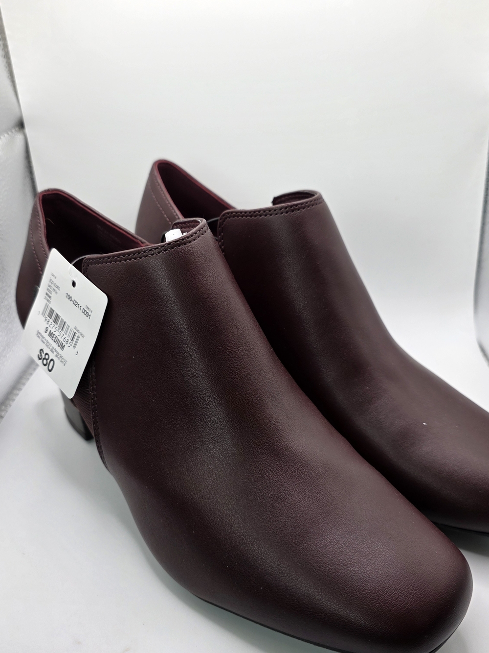 Women’s East 5th Burgundy Slip-On Ankle Boots